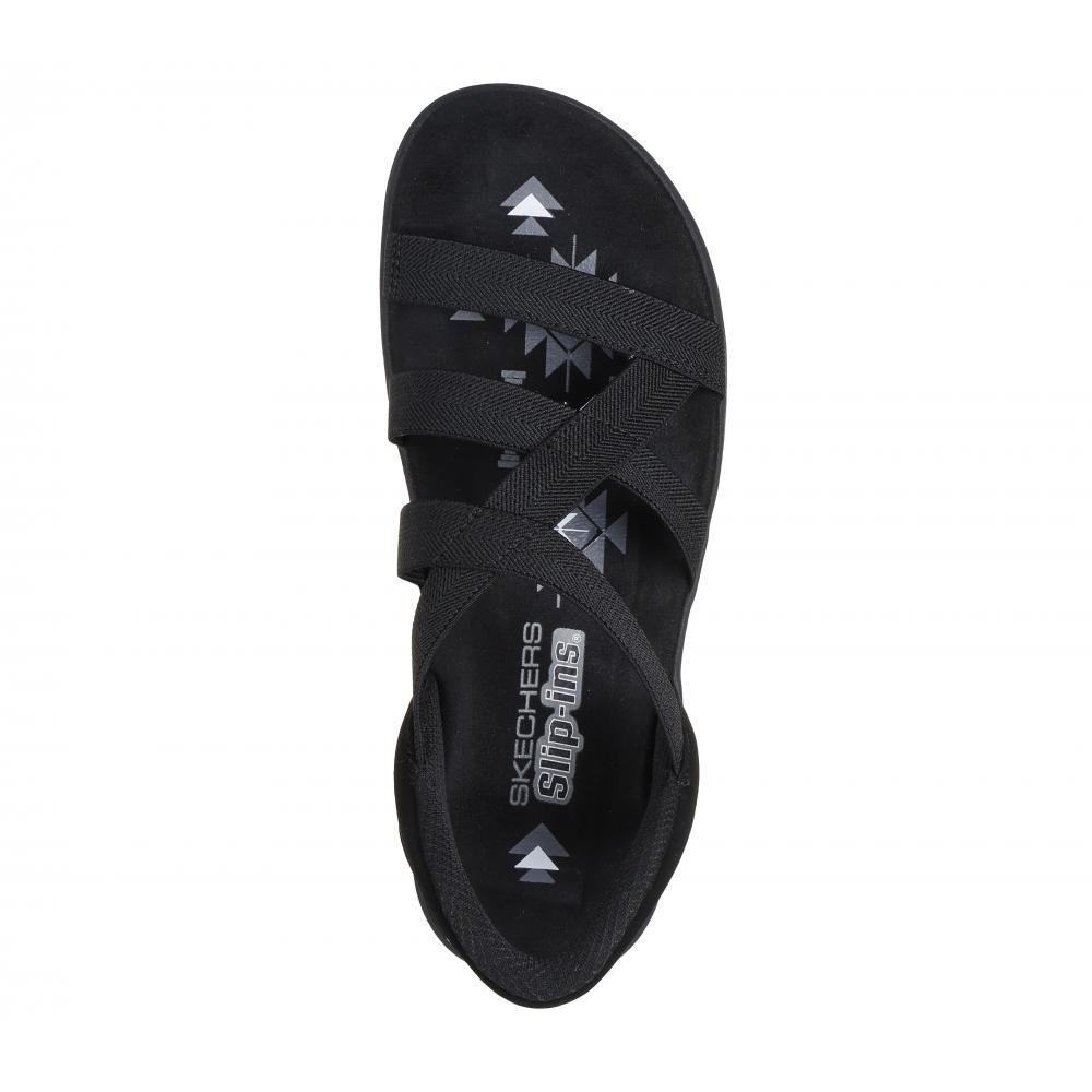 Sandalia Mujer Skechers Slip-ins: Reggae Slim Negro-1