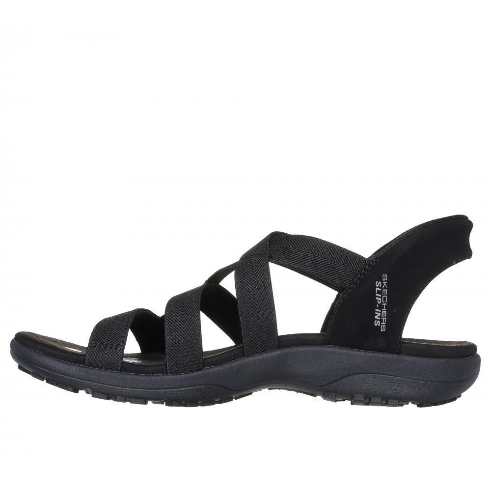 Sandalia Mujer Skechers Slip-ins: Reggae Slim Negro-3