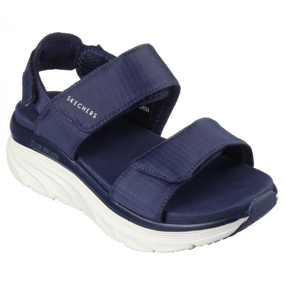 Sandalia Mujer D'Lux Walker Fresh Outlook Azul Skechers-5