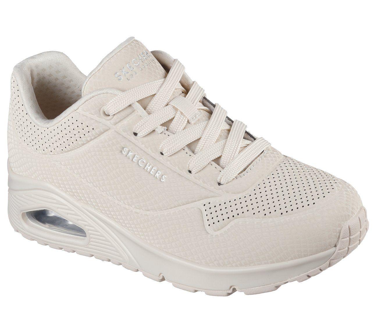 Zapatillas Mujer Uno Shiny Scale Beige Skechers-3