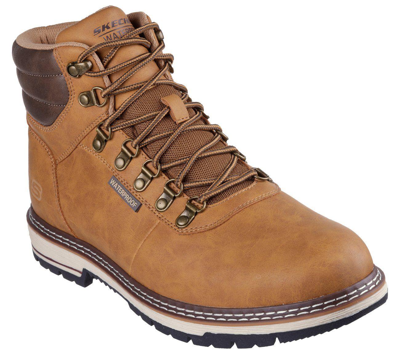 Botines Hombre Corado Jaxx Café Skechers-3