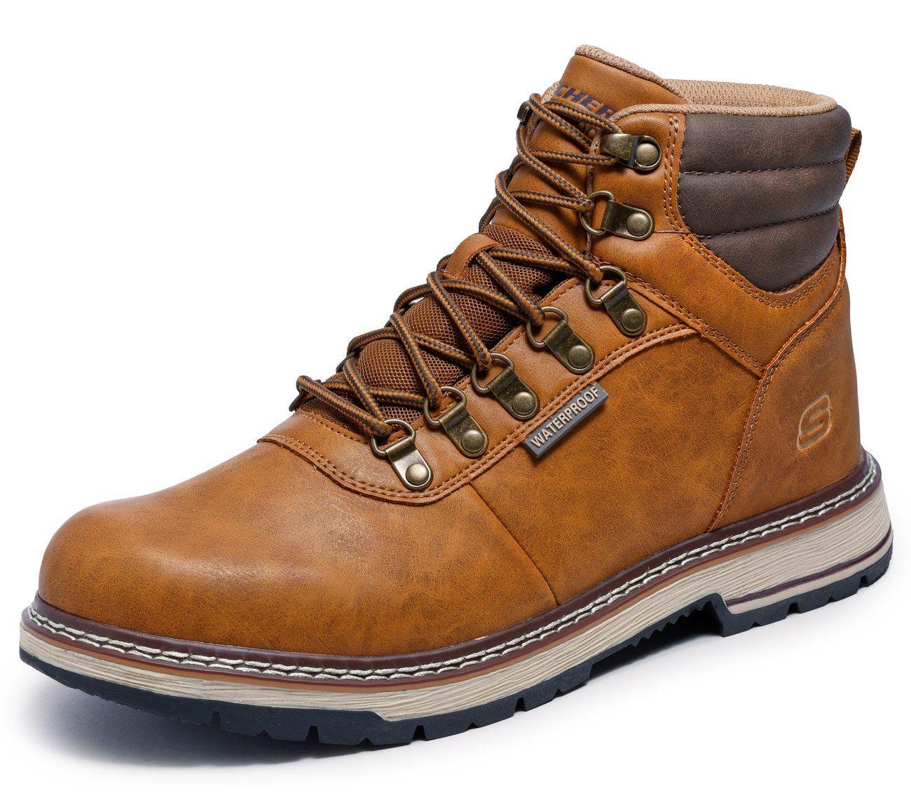 Botines Hombre Corado Jaxx Café Skechers-4