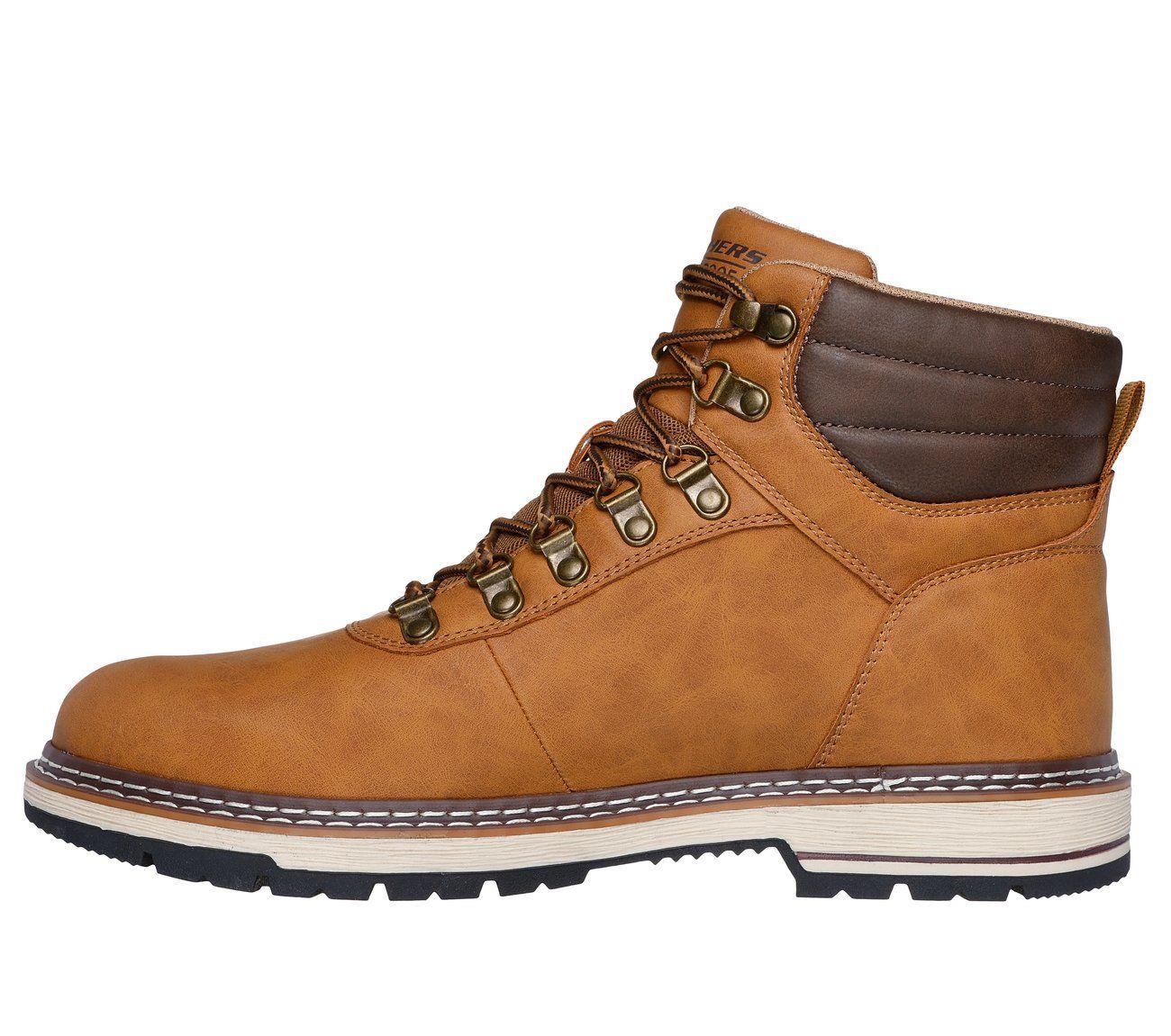 Botines Hombre Corado Jaxx Café Skechers-5