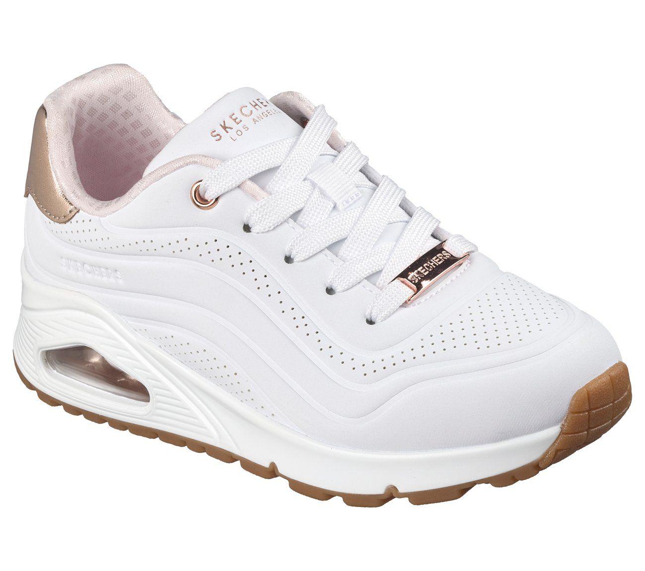 Zapatillas Niña Uno Gen1 Shimmer Wave Blanco Skechers-3