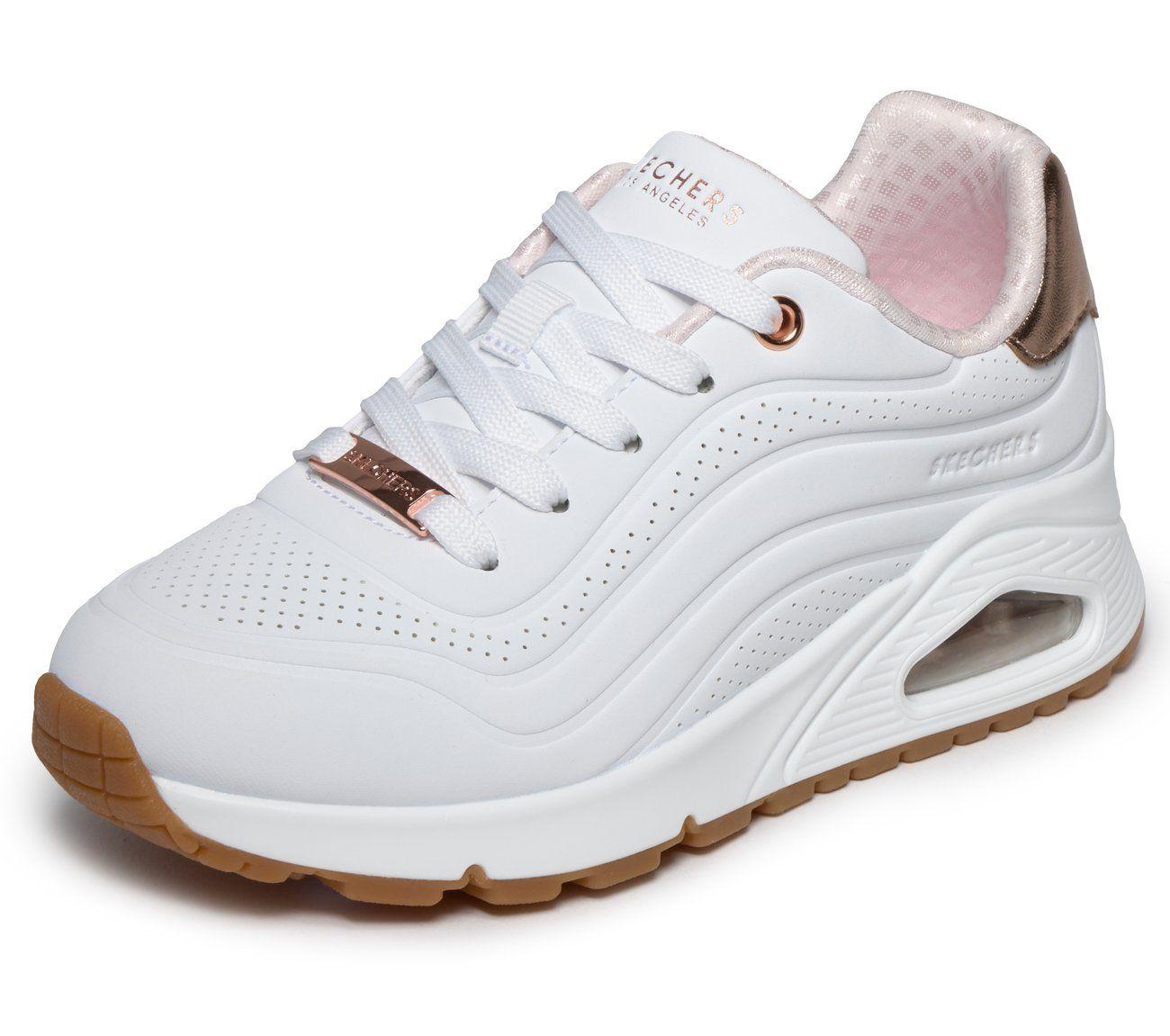 Zapatillas Niña Uno Gen1 Shimmer Wave Blanco Skechers-4
