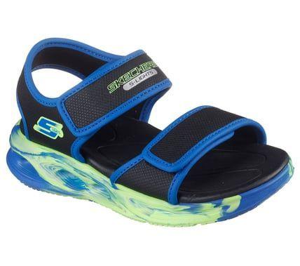 Sandalias Niño Sola Glow Negro Skechers-3