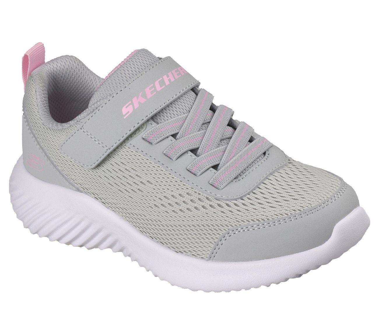Zapatillas Niña Bounder Celeste Gris Skechers-3
