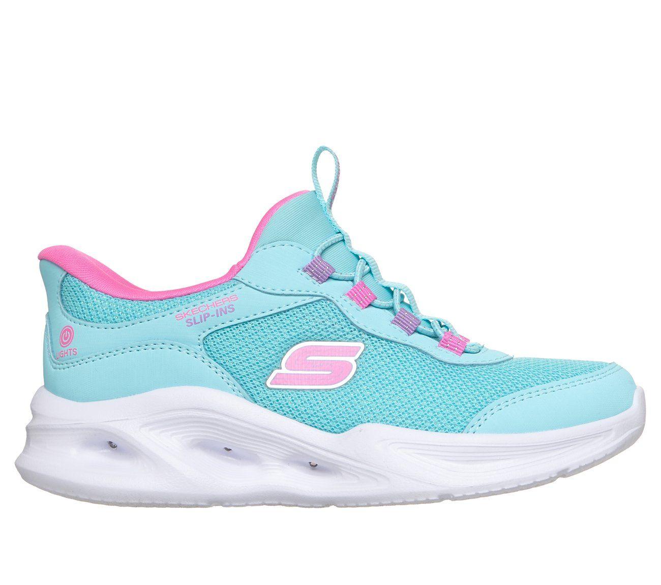 Zapatillas Niña Slip-ins Sola Glow Celeste Skechers-0