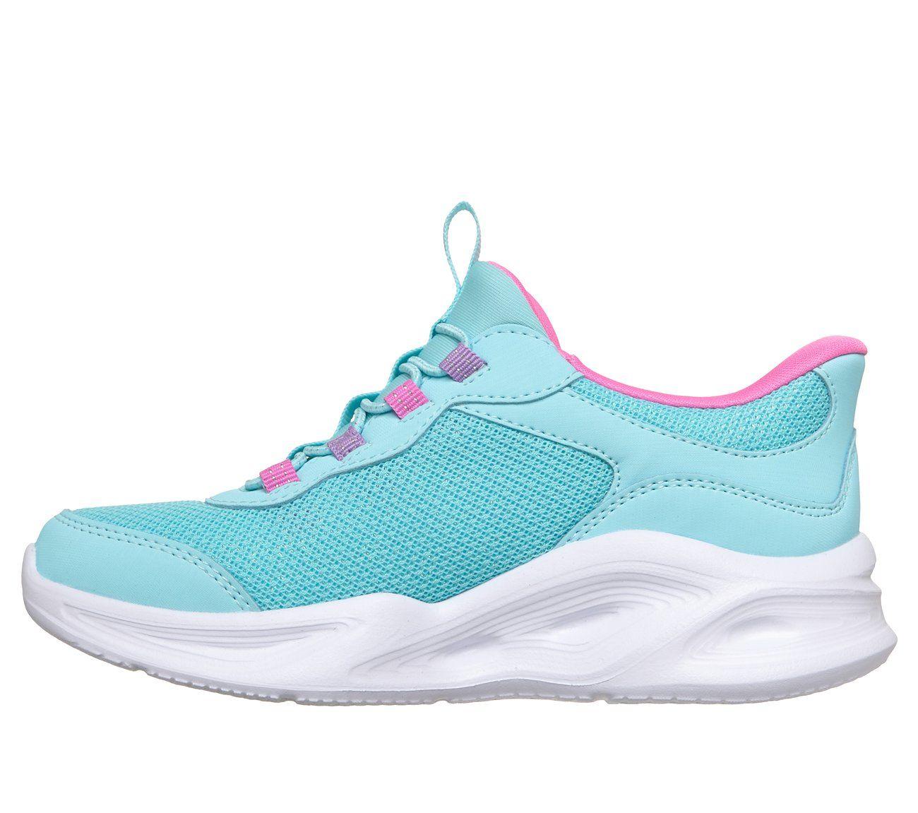 Zapatillas Niña Slip-ins Sola Glow Celeste Skechers-4