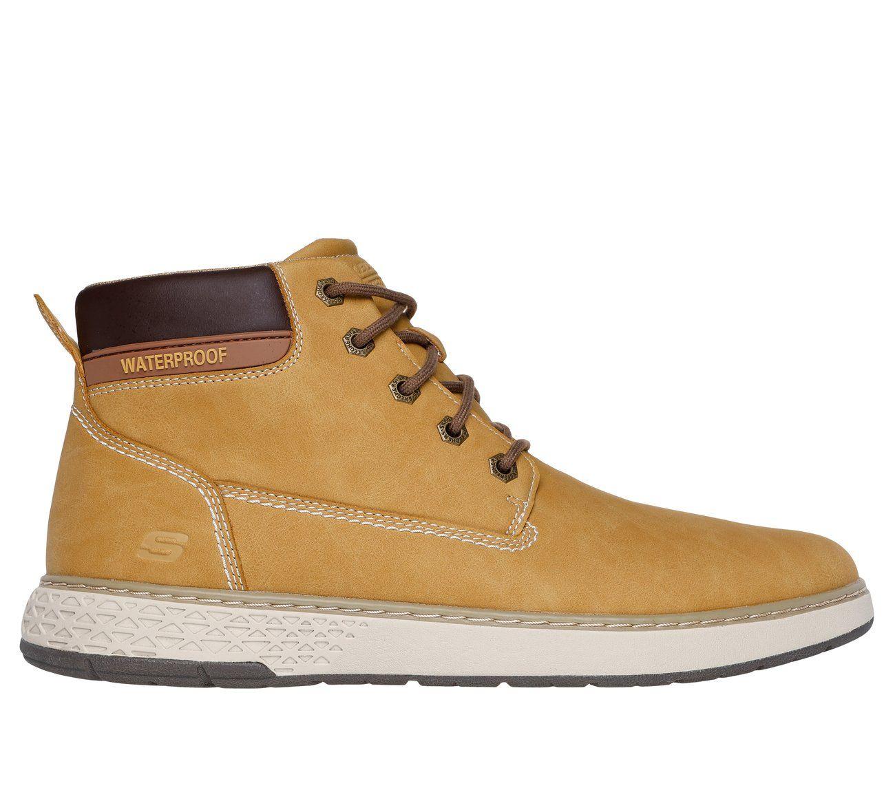 Botines Hombre Garlan Deno Café Skechers-0