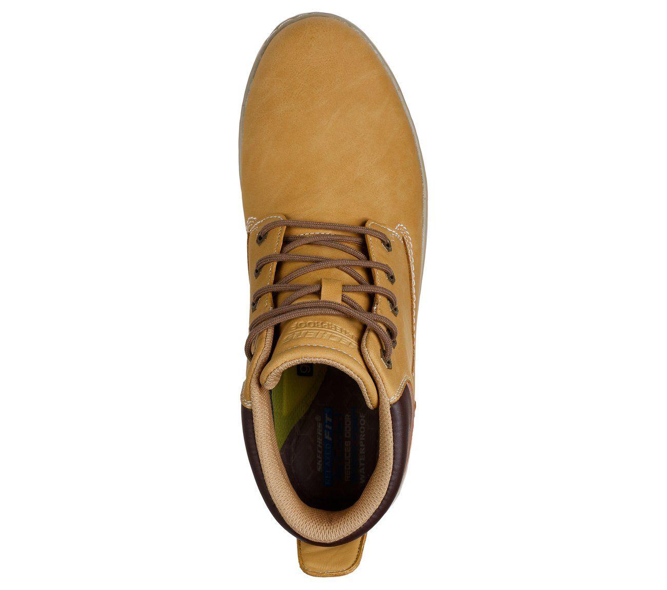 Botines Hombre Garlan Deno Café Skechers-1