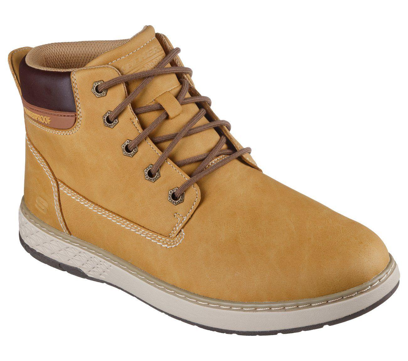 Botines Hombre Garlan Deno Café Skechers-3