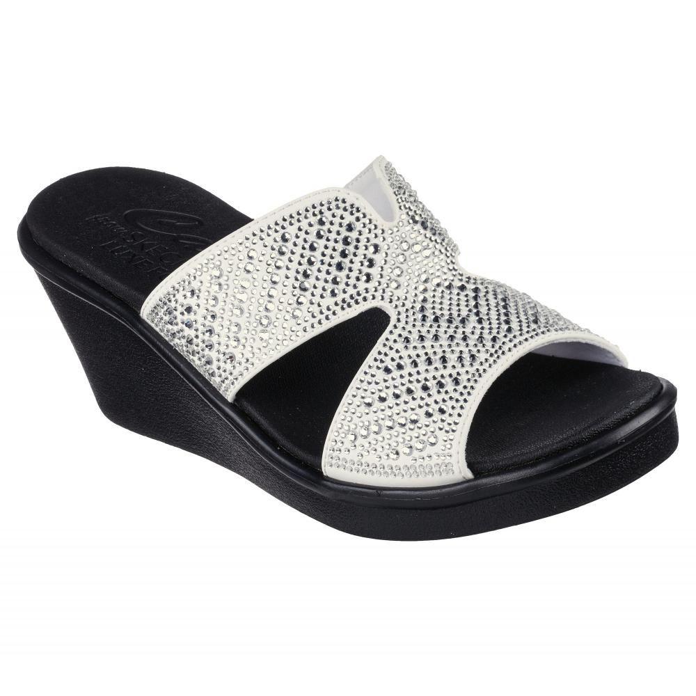 Sandalia Mujer Rumble On Too Haute Blanco Skechers-0