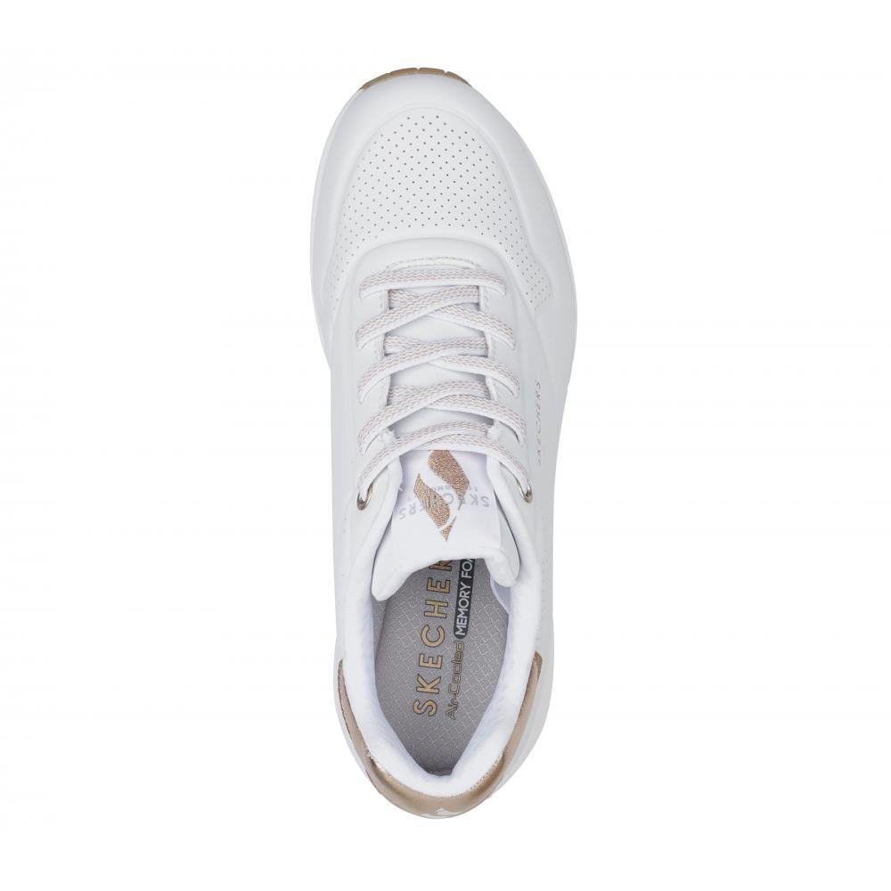 Zapatilla Mujer Uno Shimmer Away Blanco Skechers-2