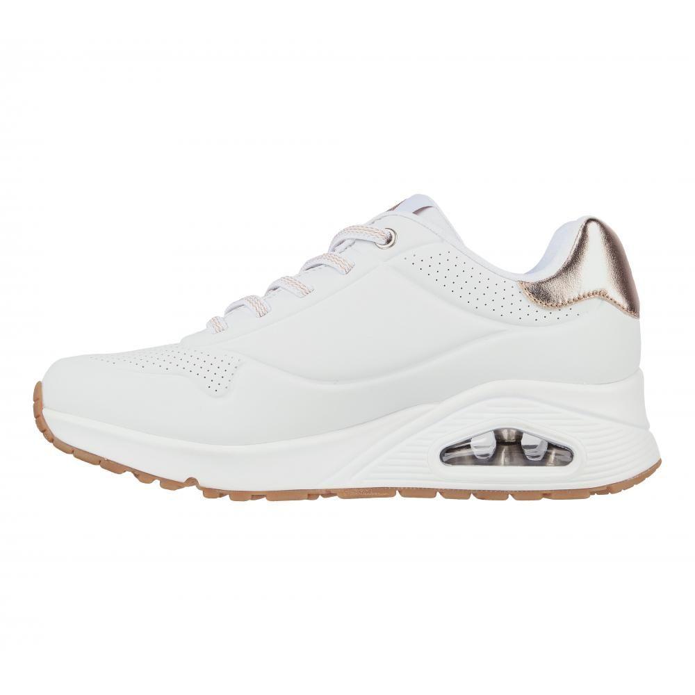 Zapatilla Mujer Uno Shimmer Away Blanco Skechers-4