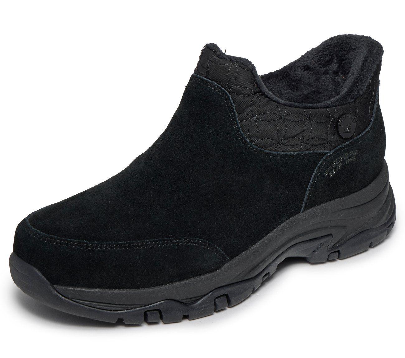 Botines Mujer Slip-ins Trego Winter Wrap Negro Skechers-4