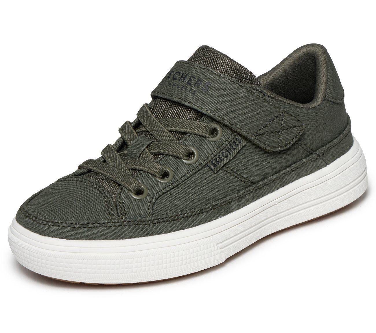 Zapatillas Niño Arcade Race Ya There Verde Oliva Skechers-4
