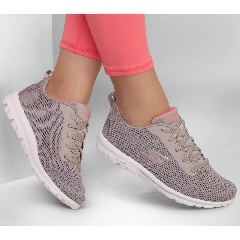 Zapatilla Mujer Go Walk Travel Fun Journey Beige Skechers-1