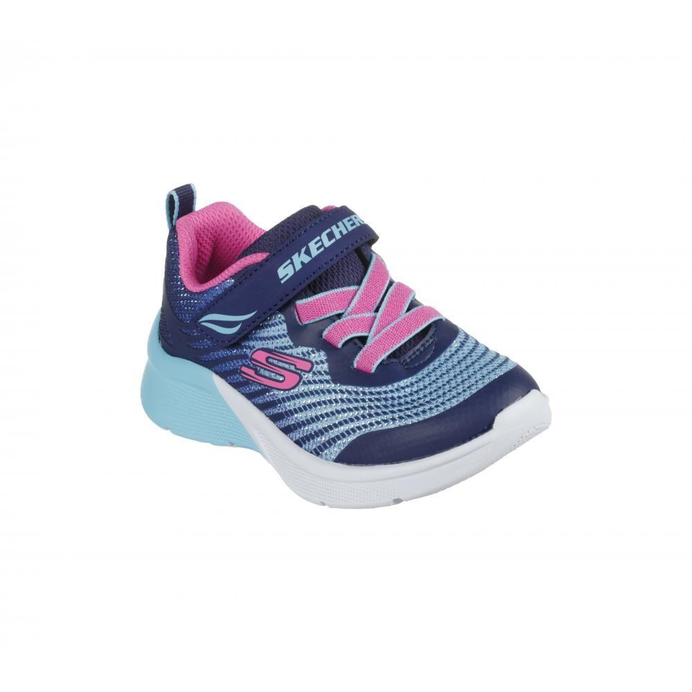 Zapatilla Niña Microspec Rejoice Racer Azul Skechers-4