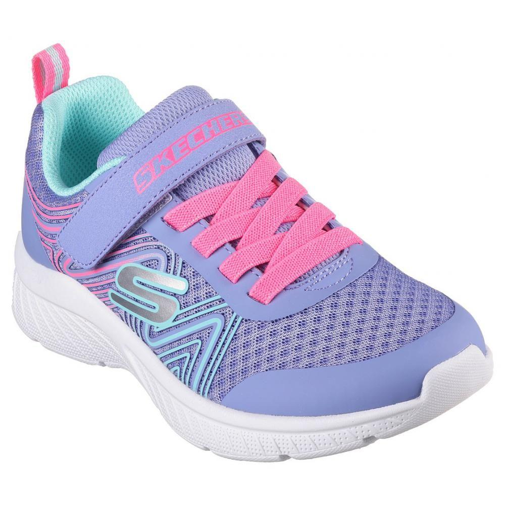 Zapatillas Niña Microspec Plus Swirl Sweet Celeste Skechers-3