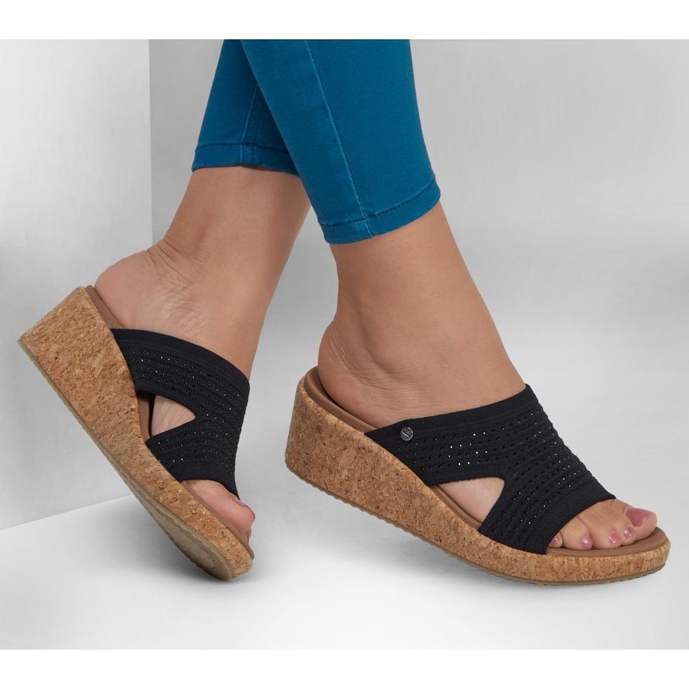 Sandalia Mujer Arch Fit Beverlee Sweet Lacey Negro Skechers-1