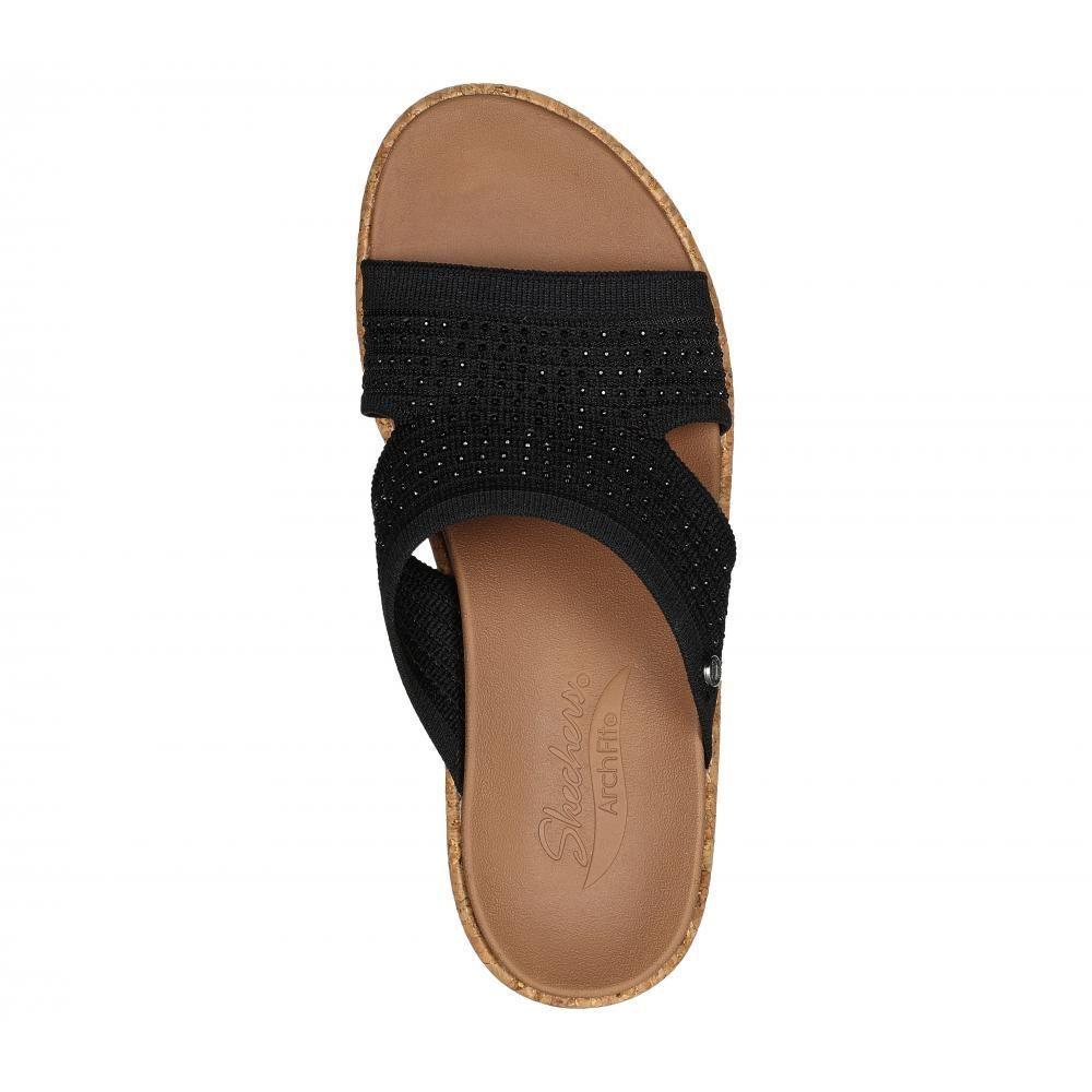 Sandalia Mujer Arch Fit Beverlee Sweet Lacey Negro Skechers-2