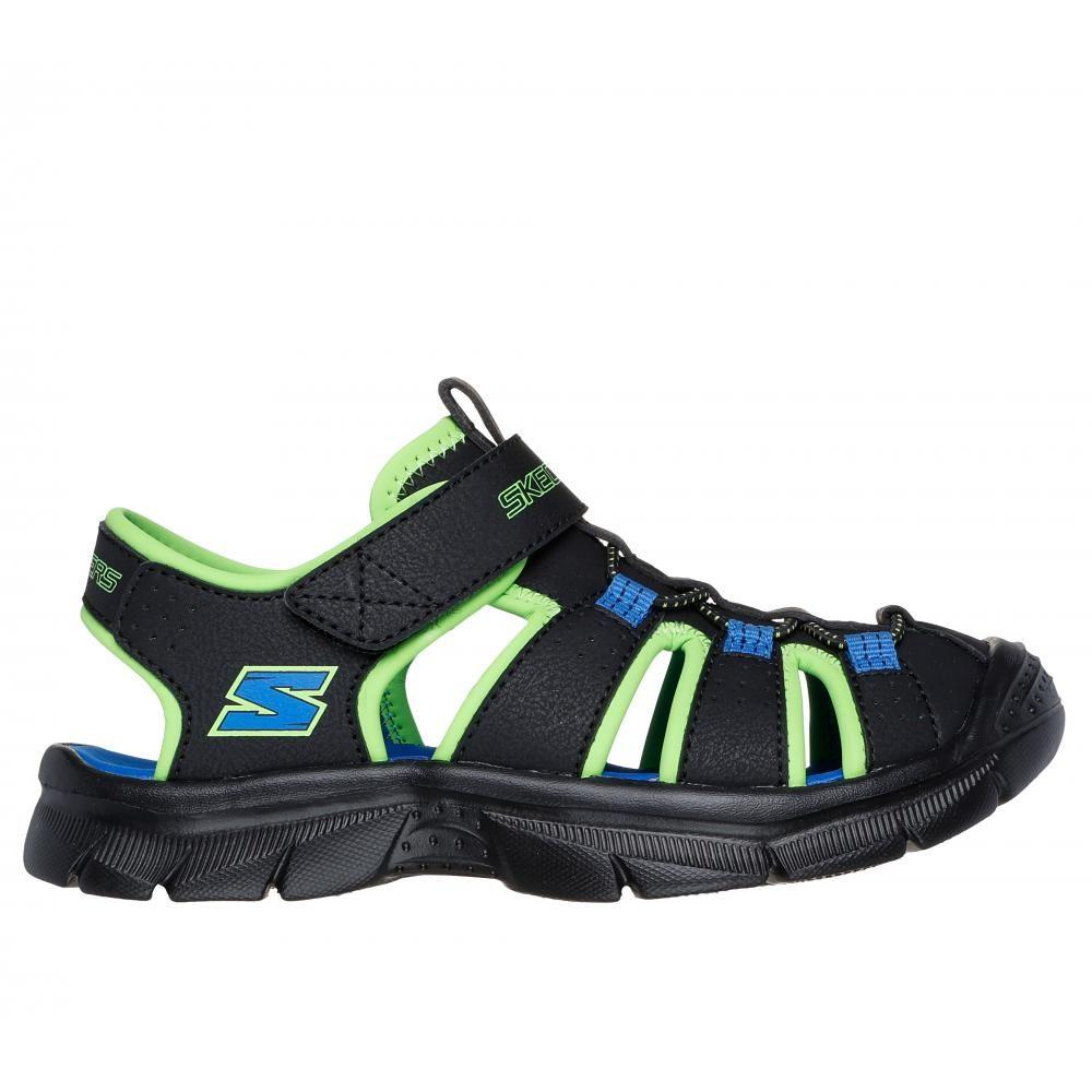 Sandalia Niño Relix Valdex Negro Skechers-0