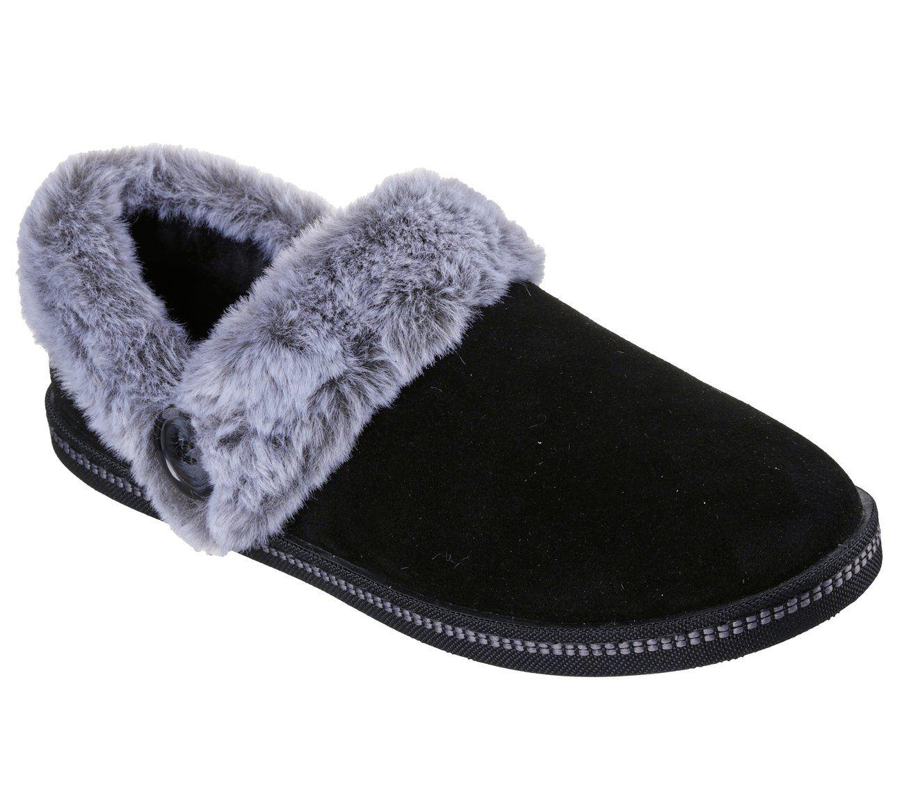 Pantuflas Mujer Cozy Campfire French Toast 2 Negro Skechers-3