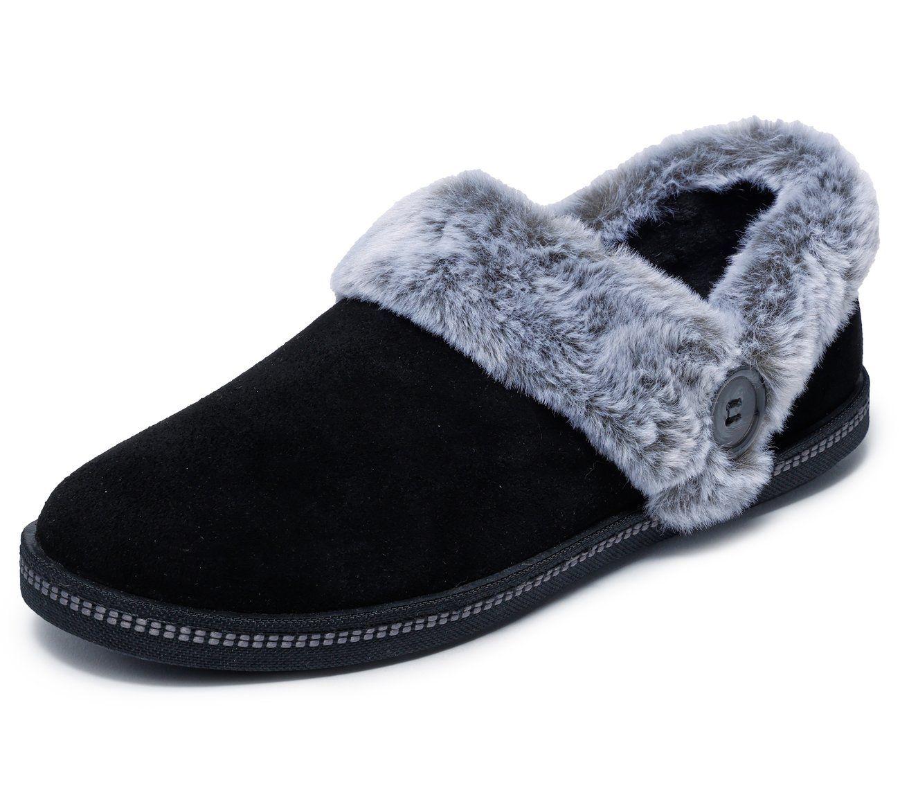 Pantuflas Mujer Cozy Campfire French Toast 2 Negro Skechers-4