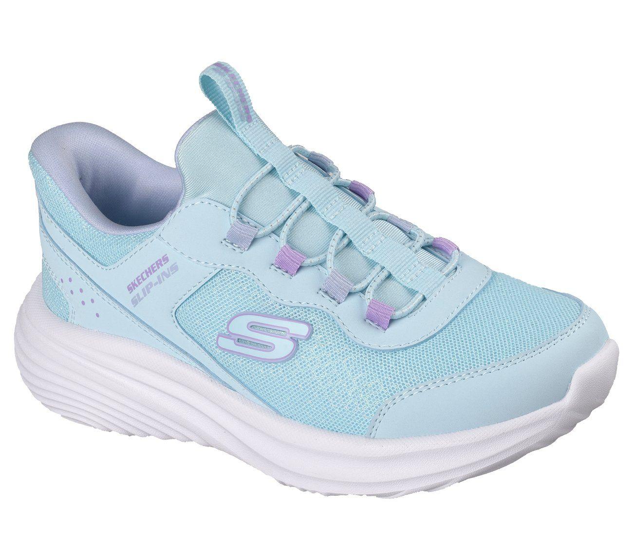 Zapatillas Niña Slip-ins Bounder Pro Celeste Skechers-3