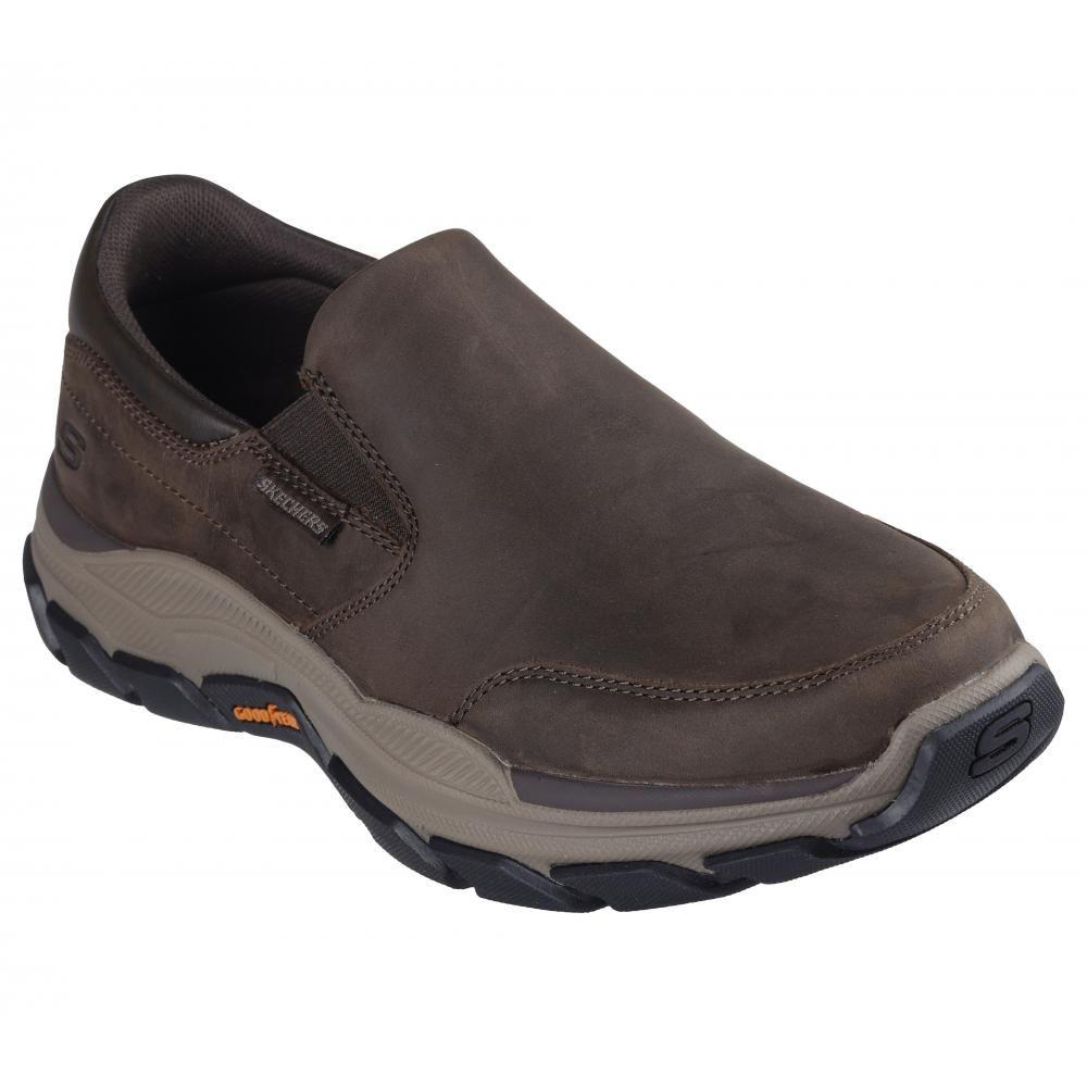 Zapato Hombre Respected Calum Café Skechers-4