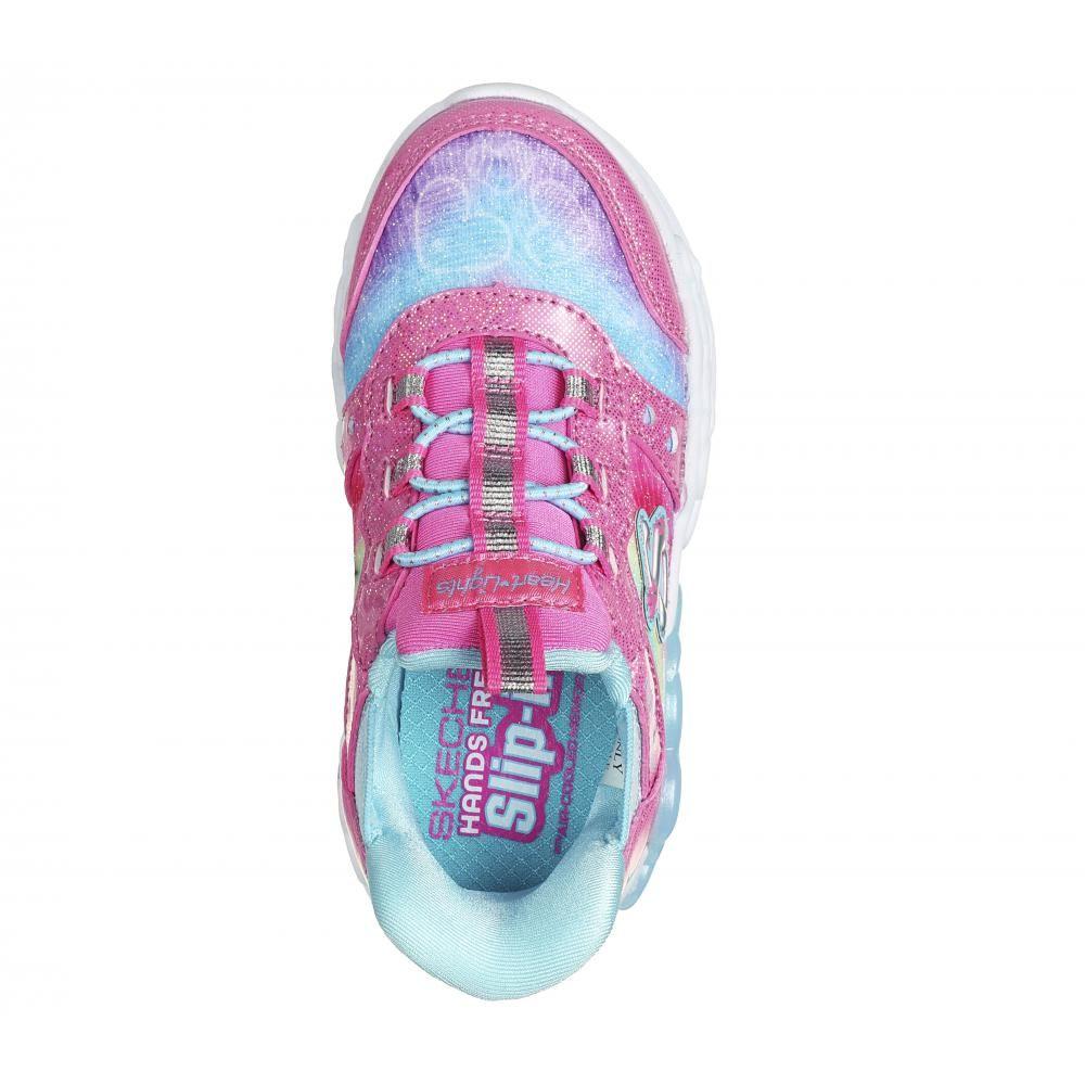Zapatilla Niña Skechers Slip-ins: Heart Lights Rosado-0