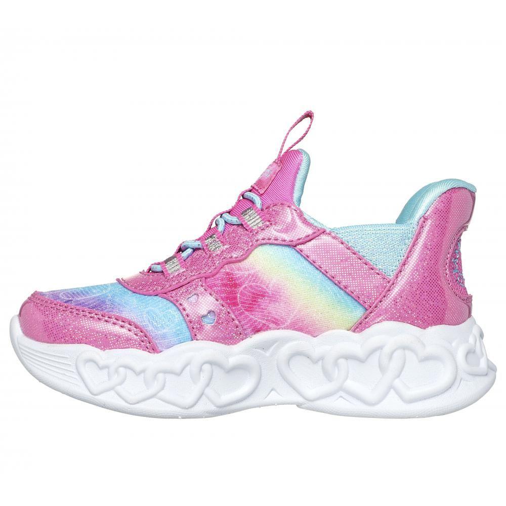 Zapatilla Niña Skechers Slip-ins: Heart Lights Rosado-2