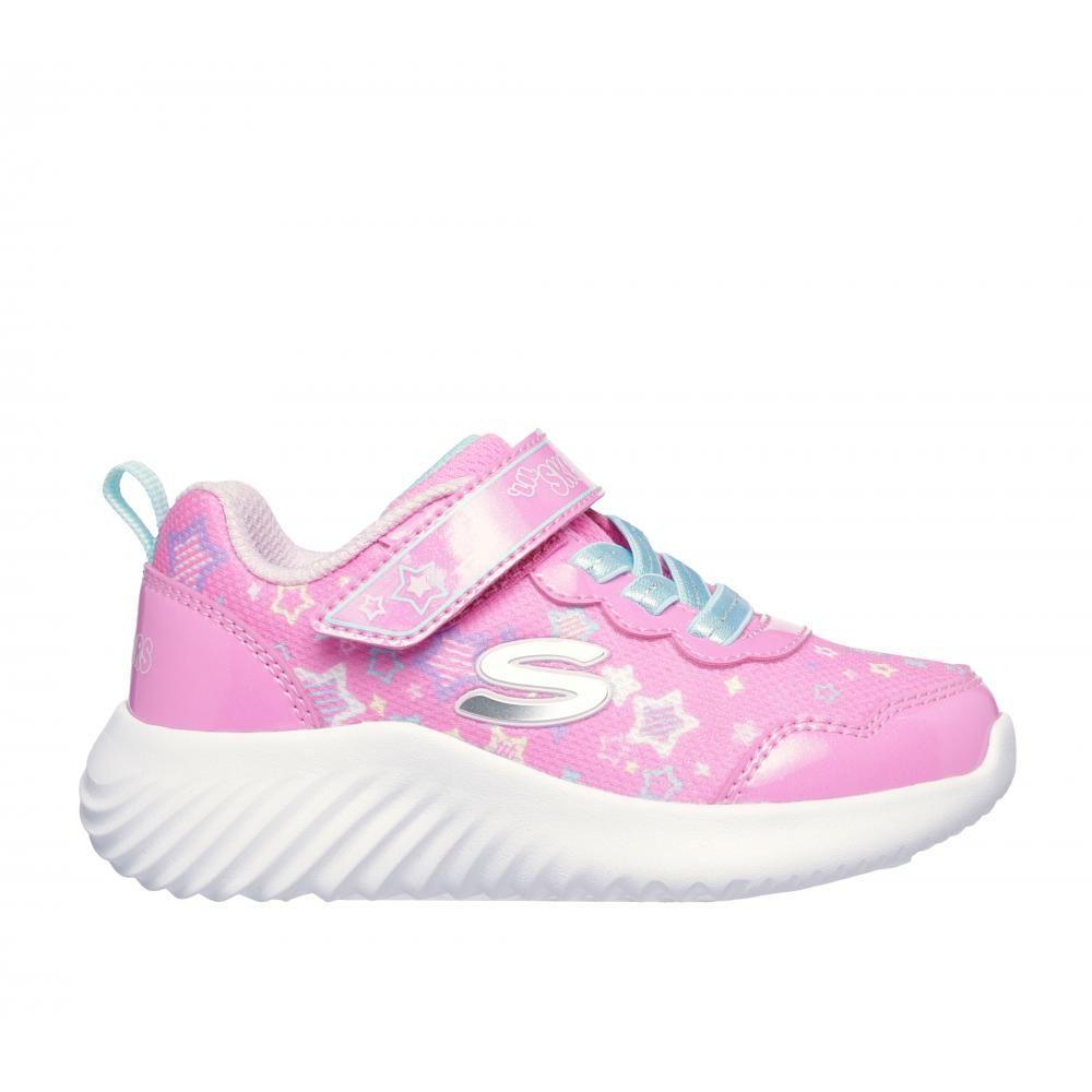Zapatillas Niña-Infante Bounder Rosado Skechers-0