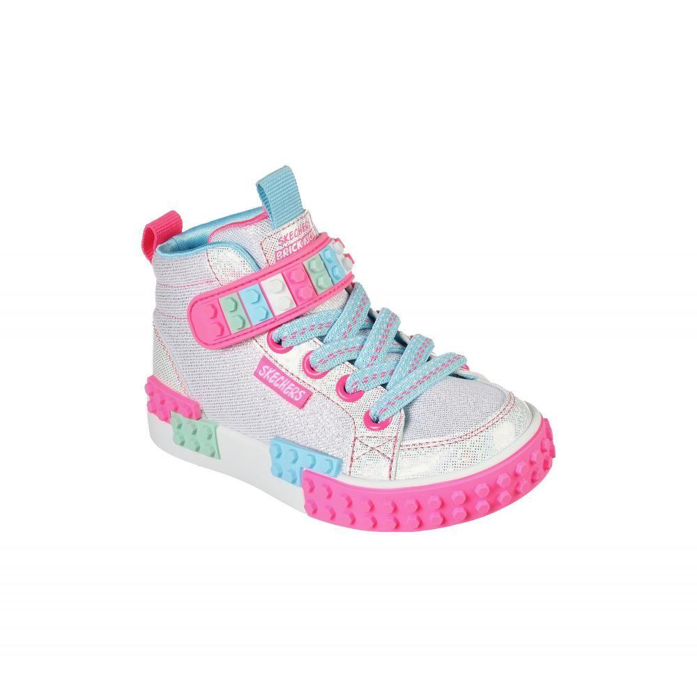 Zapatilla Niña Kool Bricks Brick Brights Blanco Skechers-0