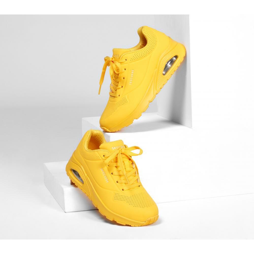 Zapatillas Mujer Uno Amarillo YL Skechers-1