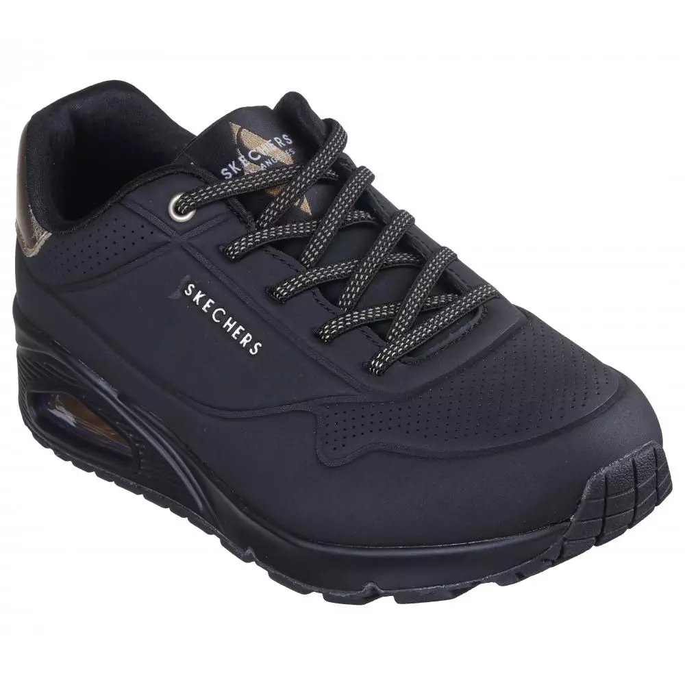 Zapatilla Mujer Uno Shimmer Away Negro Skechers-5