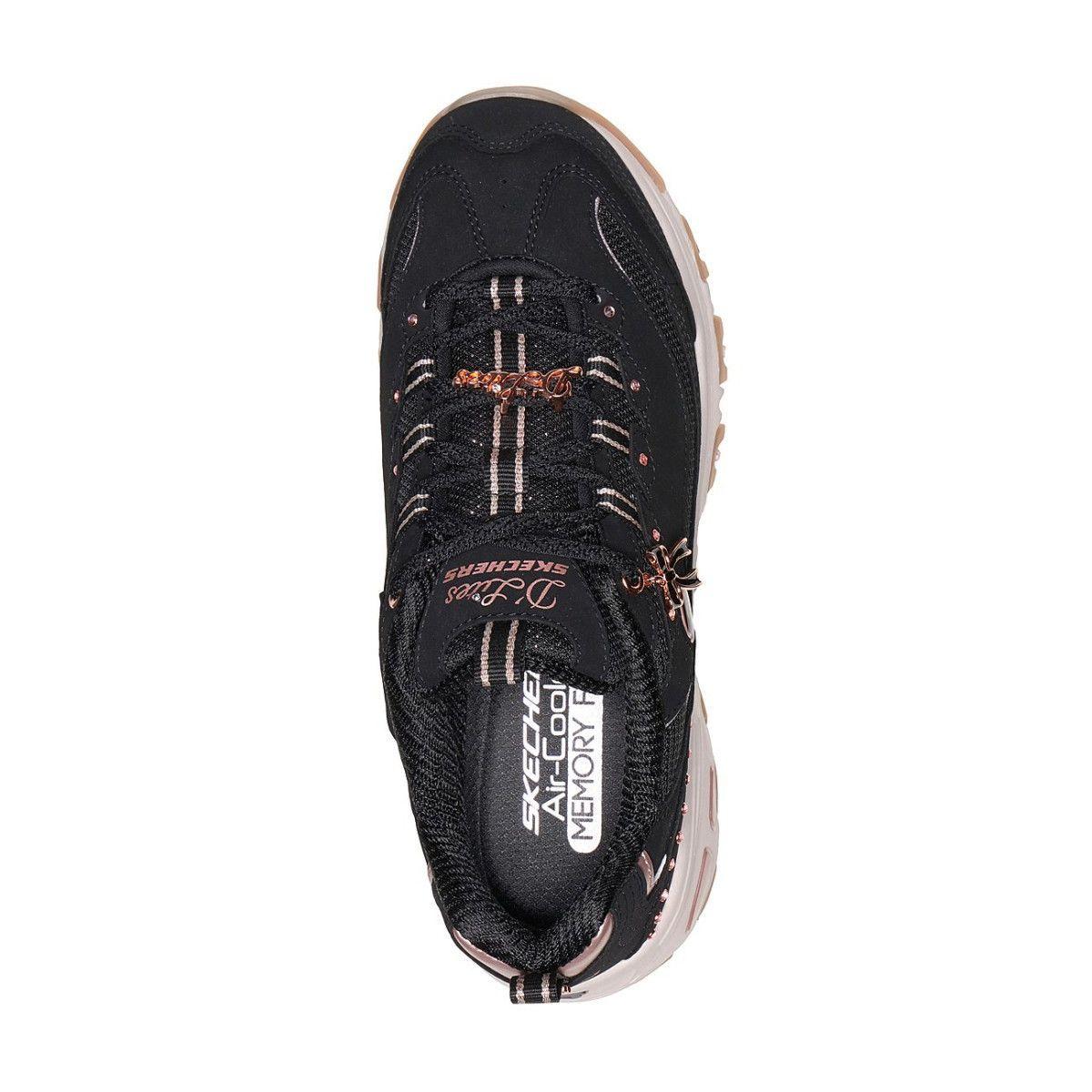 Zapatillas Skechers Mujer - Slip-Ins D'Lites Negro-1