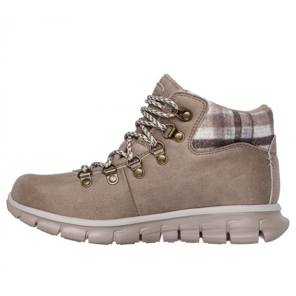 Bototos Mujer Synergy Plaid Mood Beige Skechers-4
