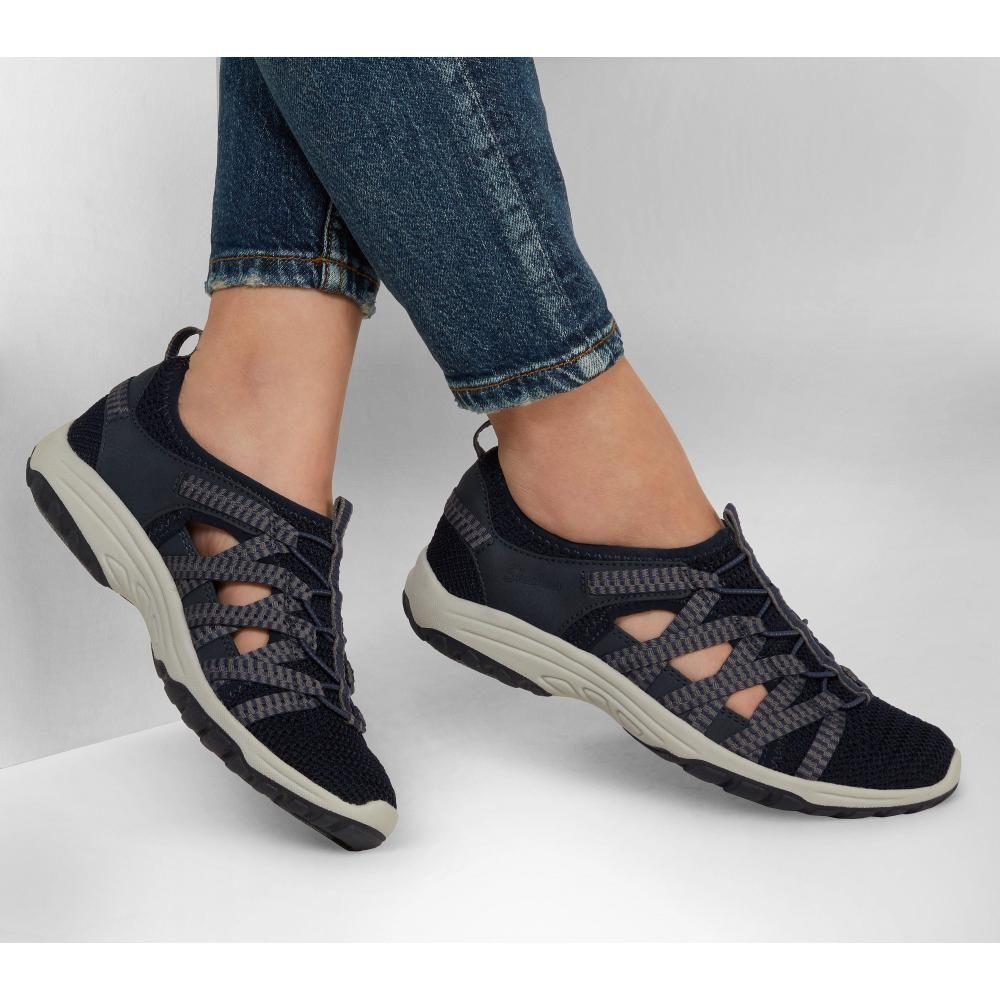 Zapatilla Mujer Reggae Fest 2.0 Happy Getaway Azul Skechers-1