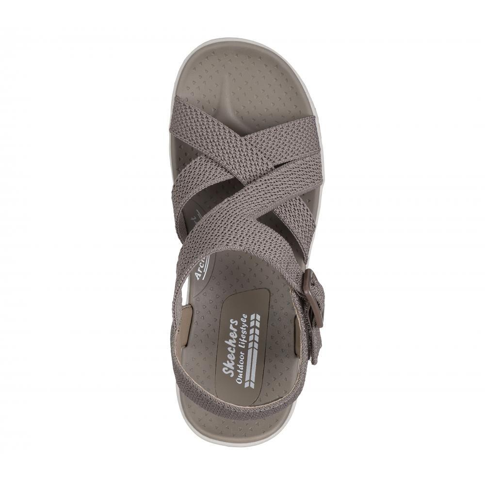 Sandalia Mujer Reggae Cup Clean Lines Beige Skechers-1