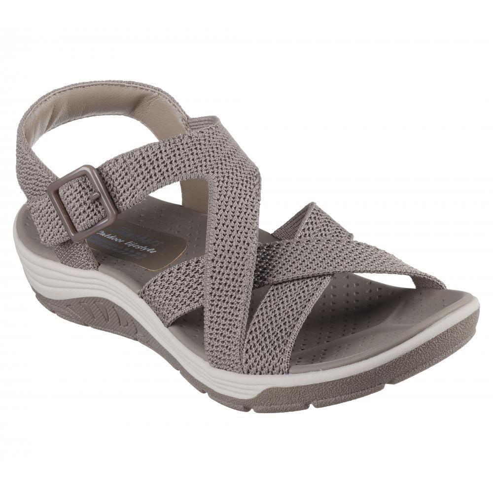 Sandalia Mujer Reggae Cup Clean Lines Beige Skechers-4