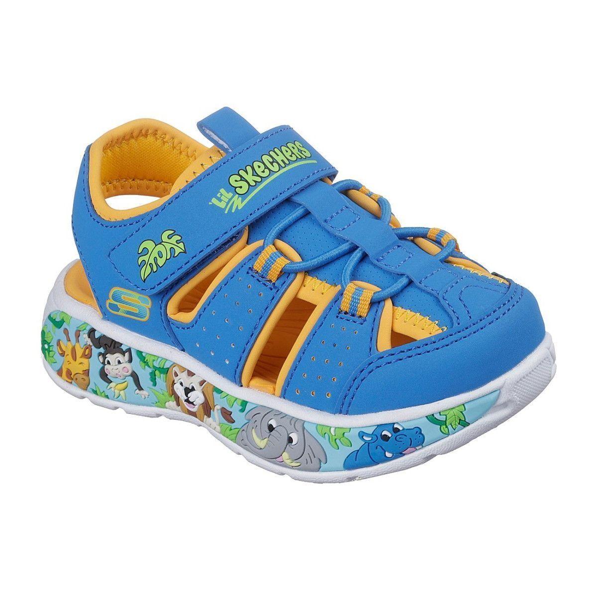 Sandalias Skechers Infant Play Scene Splash Niño Azul-4
