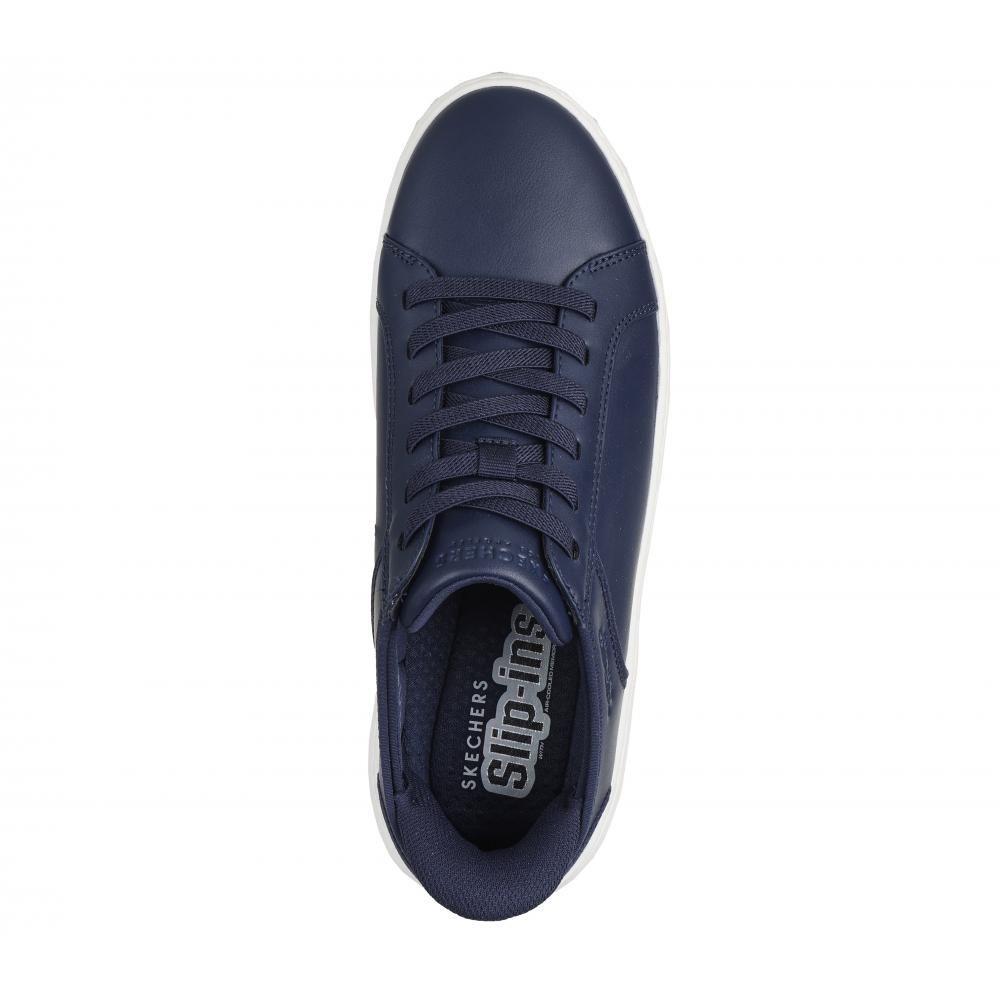 Zapatilla Hombre Court Break Double Vented Azul Skechers-1