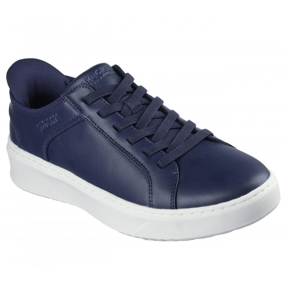 Zapatilla Hombre Court Break Double Vented Azul Skechers-4