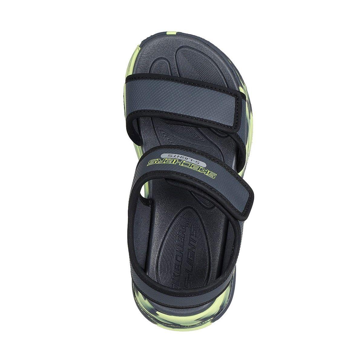 Sandalias Niño Sola Glow Gris LCC Skechers-1