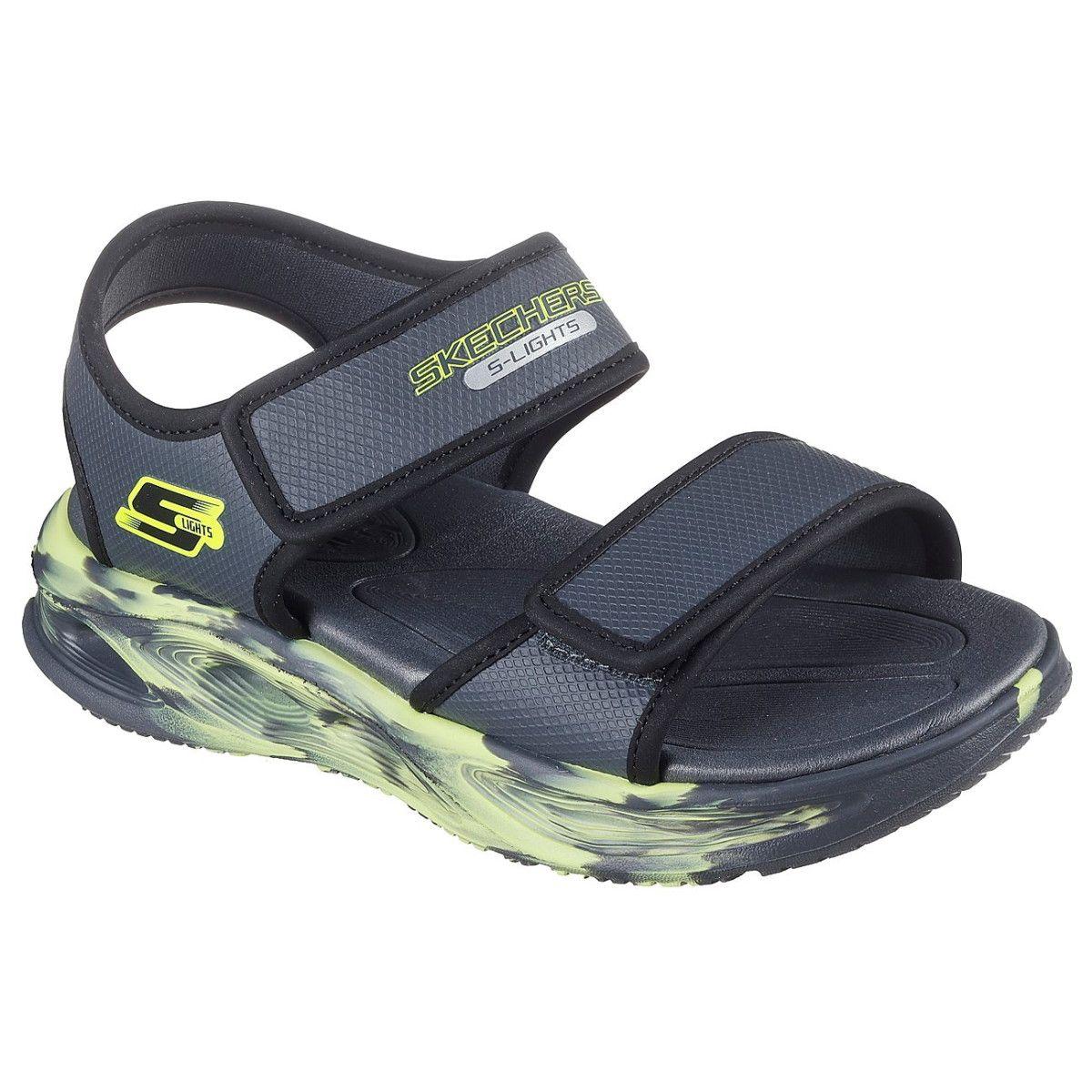 Sandalias Niño Sola Glow Gris LCC Skechers-4