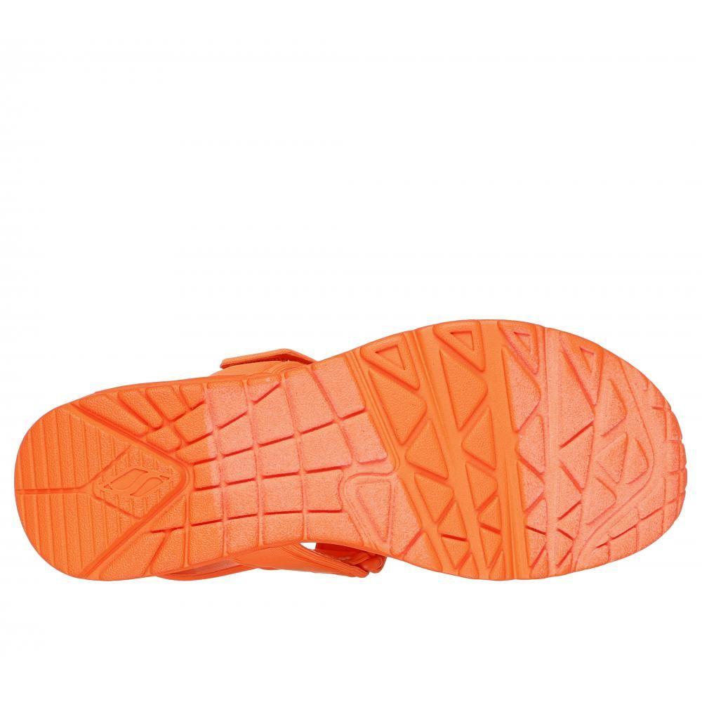 Sandalia Mujer Uno Fun Stand Naranjo Skechers-2