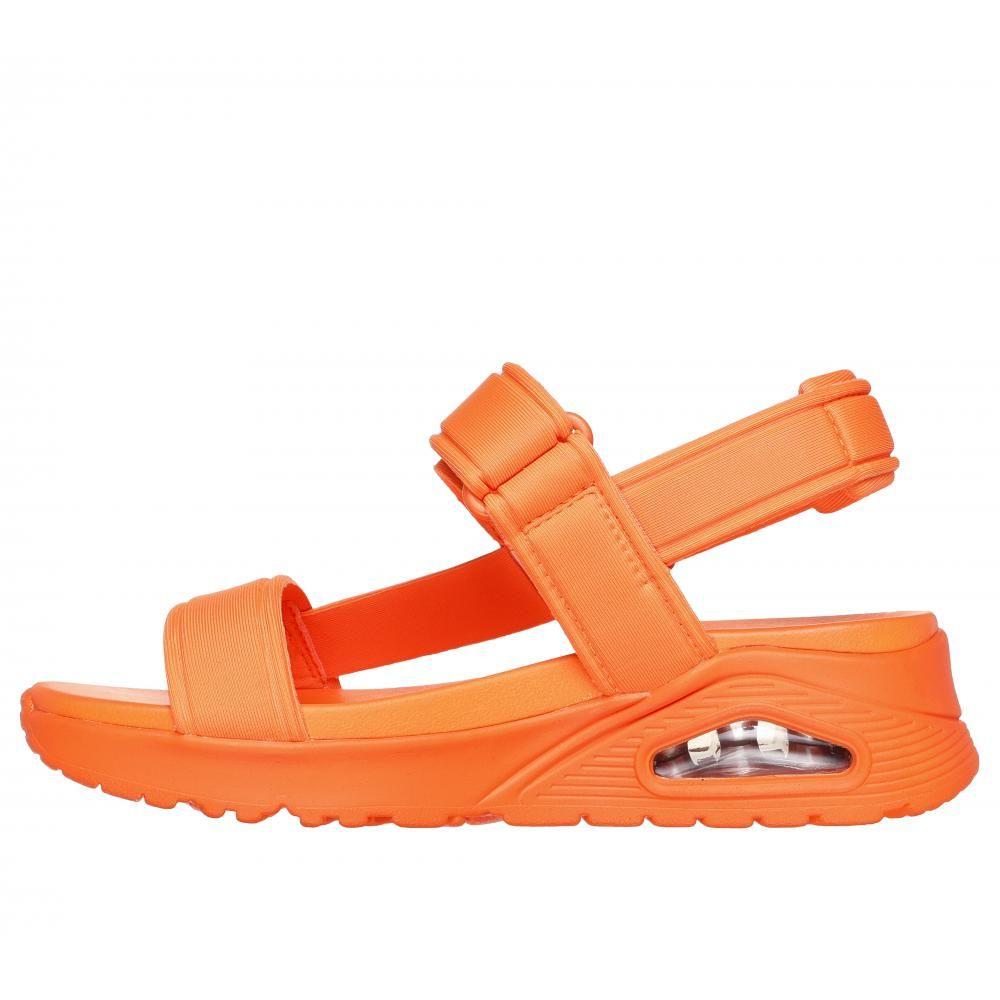 Sandalia Mujer Uno Fun Stand Naranjo Skechers-3