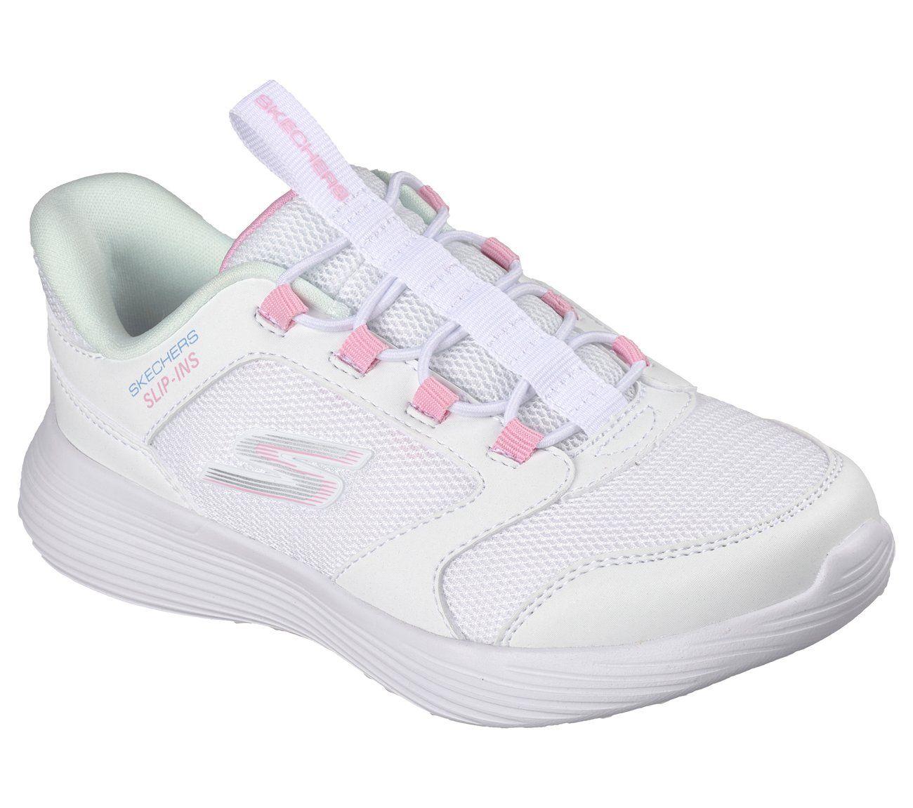 Zapatillas Niña Slip-ins Go Run400V2 T-Speed Blanco Skechers-3